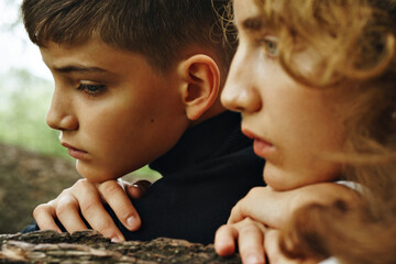 portrait of brother and sister