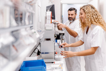 Medical staff working in the hospital