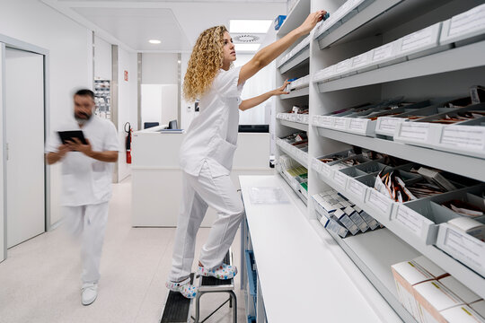 Medical staff working in the hospital