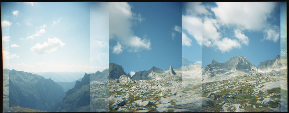 Mountain and lake landscape