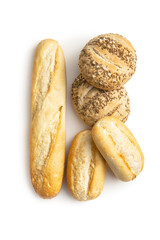 Wholegrain buns and baguettes