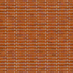 Orange brick wall, Orange brick, Orange brick wall background. Vector illustration.