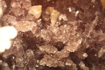 close up of crystal stone