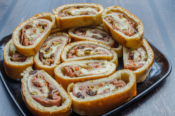 Pan de jamon, as part of Venezuelan Christmas dinner.