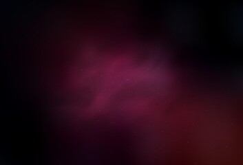 Dark Pink vector template with space stars. Glitter abstract illustration with colorful cosmic stars. Best design for your ad, poster, banner.