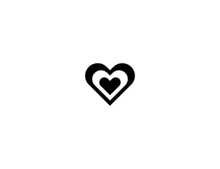 Growing Heart vector flat icon. Heartbeat, Beating Heart. Isolated Multiple Heart emoji illustration symbol