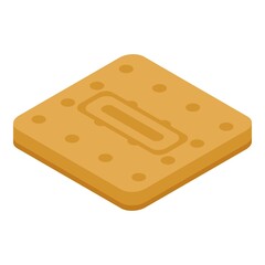 Confectioner cookie icon. Isometric of confectioner cookie vector icon for web design isolated on white background