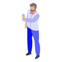 Hipster sommelier icon. Isometric of hipster sommelier vector icon for web design isolated on white background