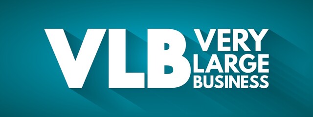 VLB - Very Large Business acronym, business concept background