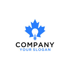 Obraz premium lamp logo and canada design vector template