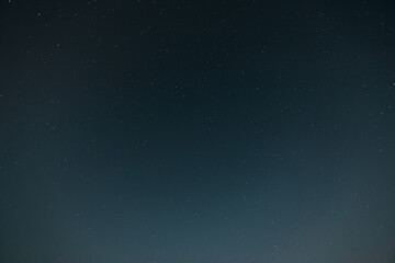 Real Night Sky Stars. Natural Starry Sky Blue Color Background