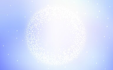 Light BLUE vector template with space stars. Space stars on blurred abstract background with gradient. Pattern for astrology websites.