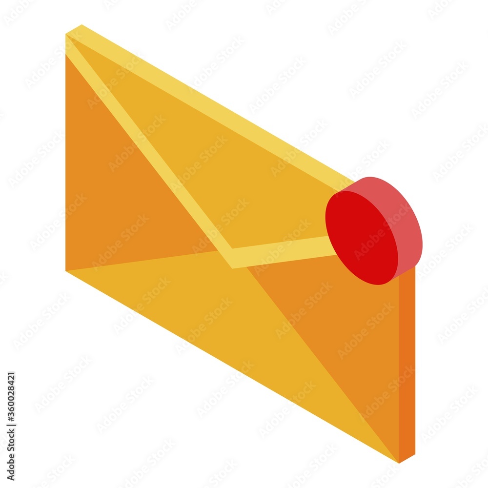 Aufkleber new manager email icon. isometric of new manager email vector icon for web design isolated on white 