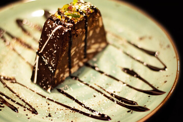 chocolate cake with nuts