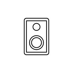 speaker line icon. Signs and symbols can be used for web, logo, mobile app, UI, UX