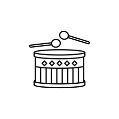 drum line icon. Signs and symbols can be used for web, logo, mobile app, UI, UX