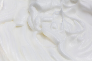 Obraz na płótnie Canvas white meringue cream