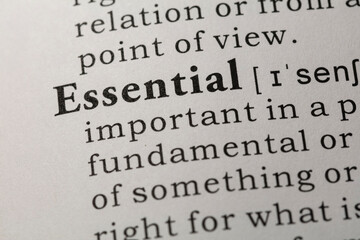 Obraz premium definition of essential