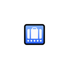 Baggage Claim Vector Icon. Isolated Bag Cartoon Style Emoji, Emoticon  Conveyor Belt Illustration