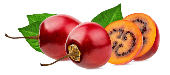 Tamarillo isolated on white background