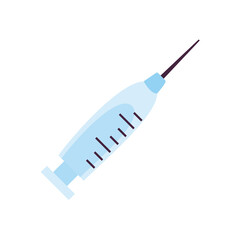Medical injection flat style icon vector design