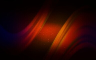 Obraz premium Dark Red vector background with galaxy stars. Space stars on blurred abstract background with gradient. Smart design for your business advert.