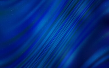 Dark BLUE vector texture with milky way stars. Shining illustration with sky stars on abstract template. Pattern for astrology websites.