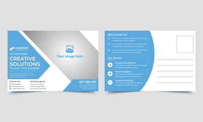corporate postcard design, Business Postcard Layout, and postcard template