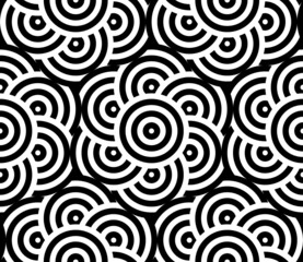 Geometric flowers patterns (perfectly repeatable)