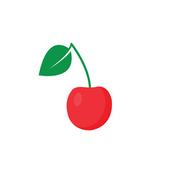 cherry icon. red cherry sign vector