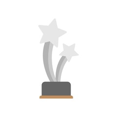 Star award icon illustration. Winner trophy symbol.