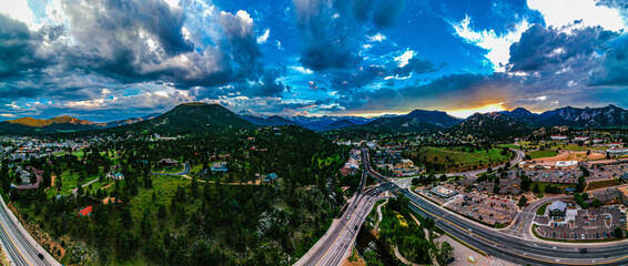 Sunset at Estes Park