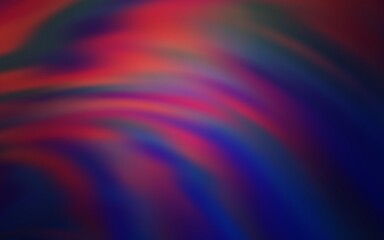 Dark Purple, Pink vector layout with curved lines. Glitter abstract illustration with wry lines. Abstract style for your business design.