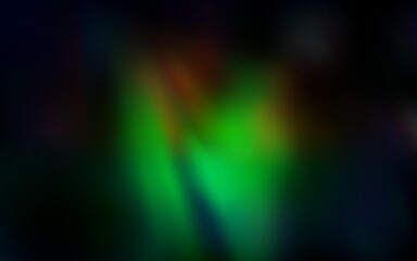 Dark Green, Red vector colorful blur background. Colorful abstract illustration with gradient. Smart design for your work.