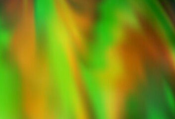 Light Green, Yellow vector glossy abstract backdrop. New colored illustration in blur style with gradient. New style for your business design.