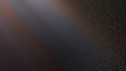 Abstract dark background with light rays and particles
