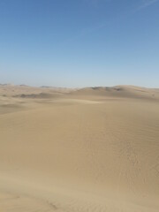 Fototapeta na wymiar Huacachina Peru desert oasis and sand dunes 2019