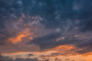 red clouds in the sky