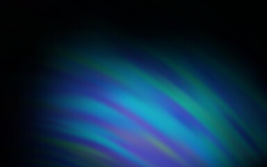 Dark BLUE vector background with curved lines. A shining illustration, which consists of curved lines. Abstract design for your web site.