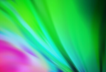 Light Pink, Green vector blurred background. A completely new colored illustration in blur style. Completely new design for your business.