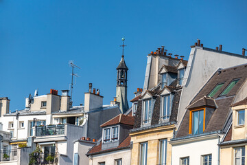 Paris roofs, France