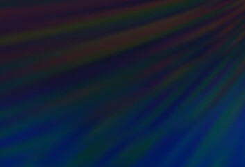 Dark BLUE vector blurred shine abstract template. Abstract colorful illustration with gradient. Completely new design for your business.