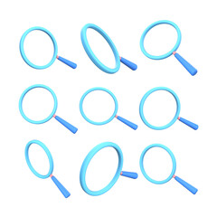 Magnifying Glass 3D icon