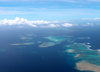 Okinawa,Japan-June 19, 2020: Yabiji Coral Reefs located 10miles north of Miyakojima island, Okinawa, Japan
