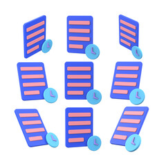 Transaction History 3D icon