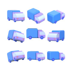 Truck 3D icon