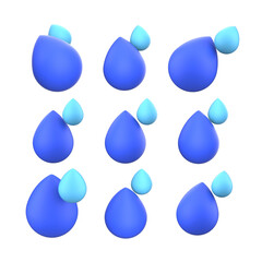 Water 3D icon