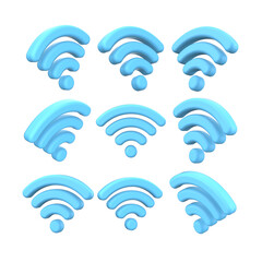 WiFi 3D icon
