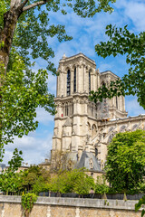 Fototapeta na wymiar Paris, France, Notre Dame de Paris after fire
