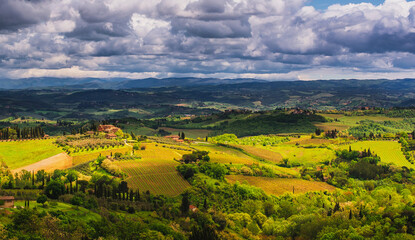 tuscany landscape in italy